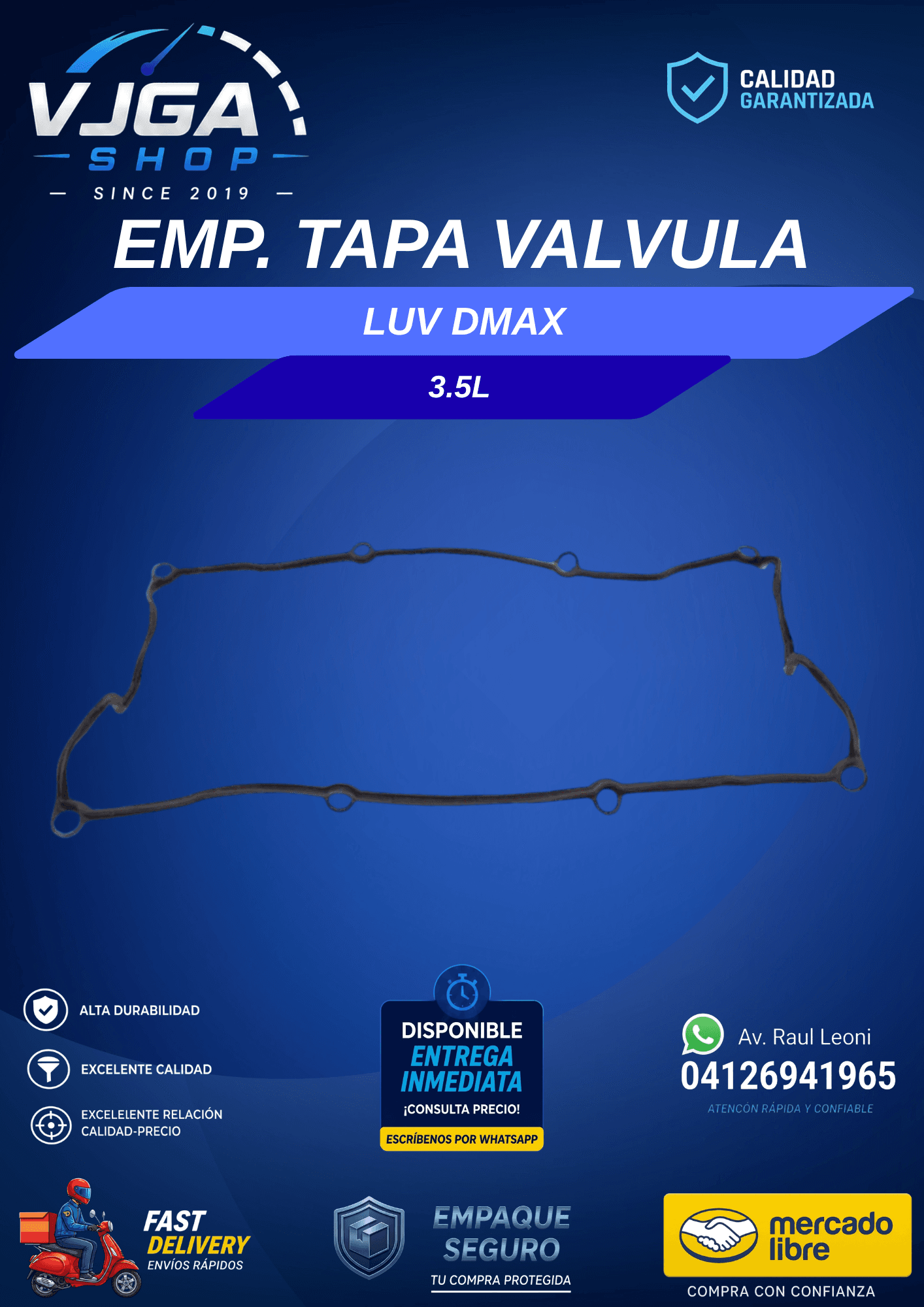 Empacadura Tapa válvula Luv Dmax